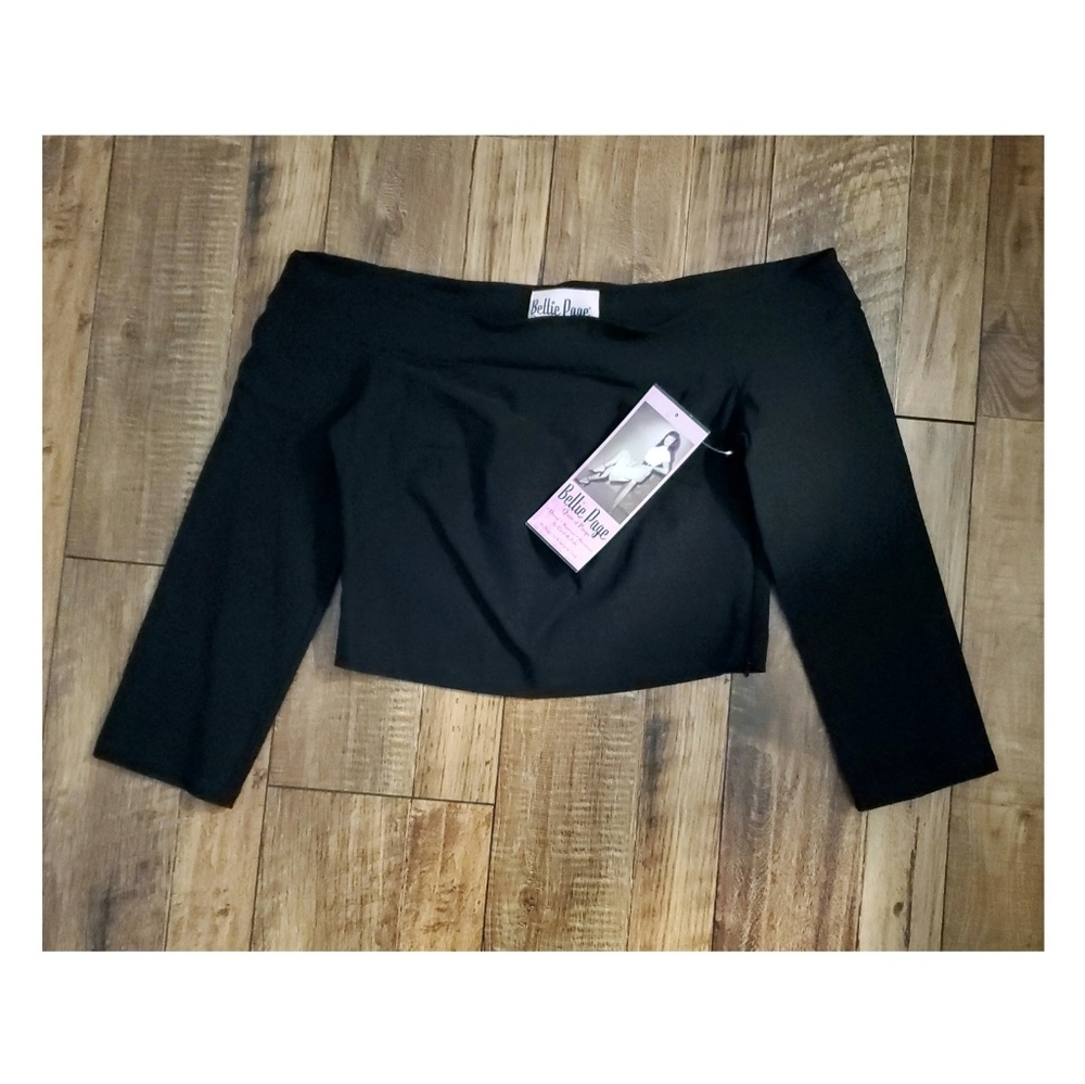 ✦Bettie Page Black Pinup Top Crop NWT 16W✦